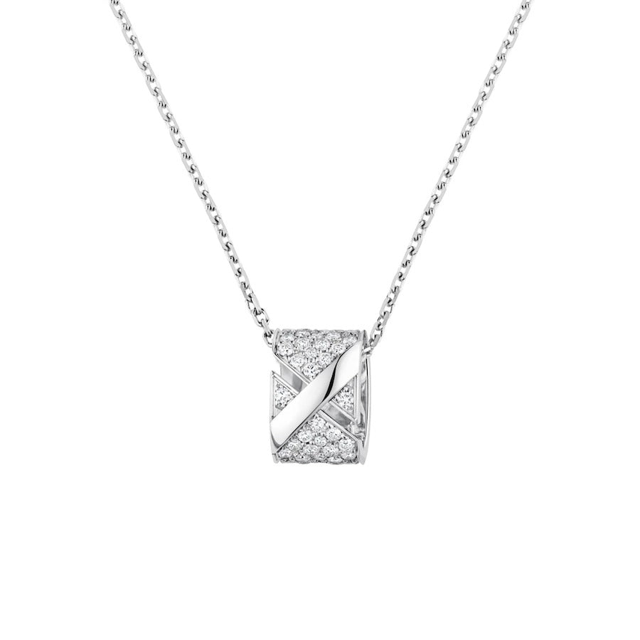 [Everoly JW]LIENS EVIDENCE DIAMOND PAVED NECKLACE