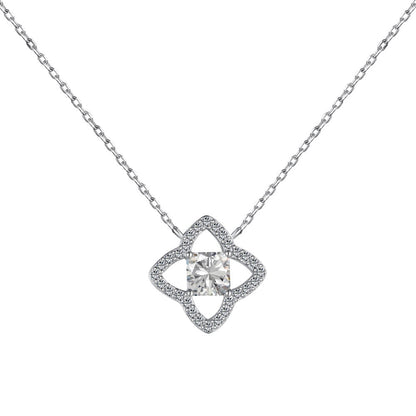 [Everoly JW]Exquisite Flower Shape Princess Cut Necklace