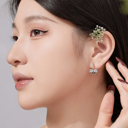 [Everoly JW]Exquisite Earrings With Heart-Shaped Bow Design
