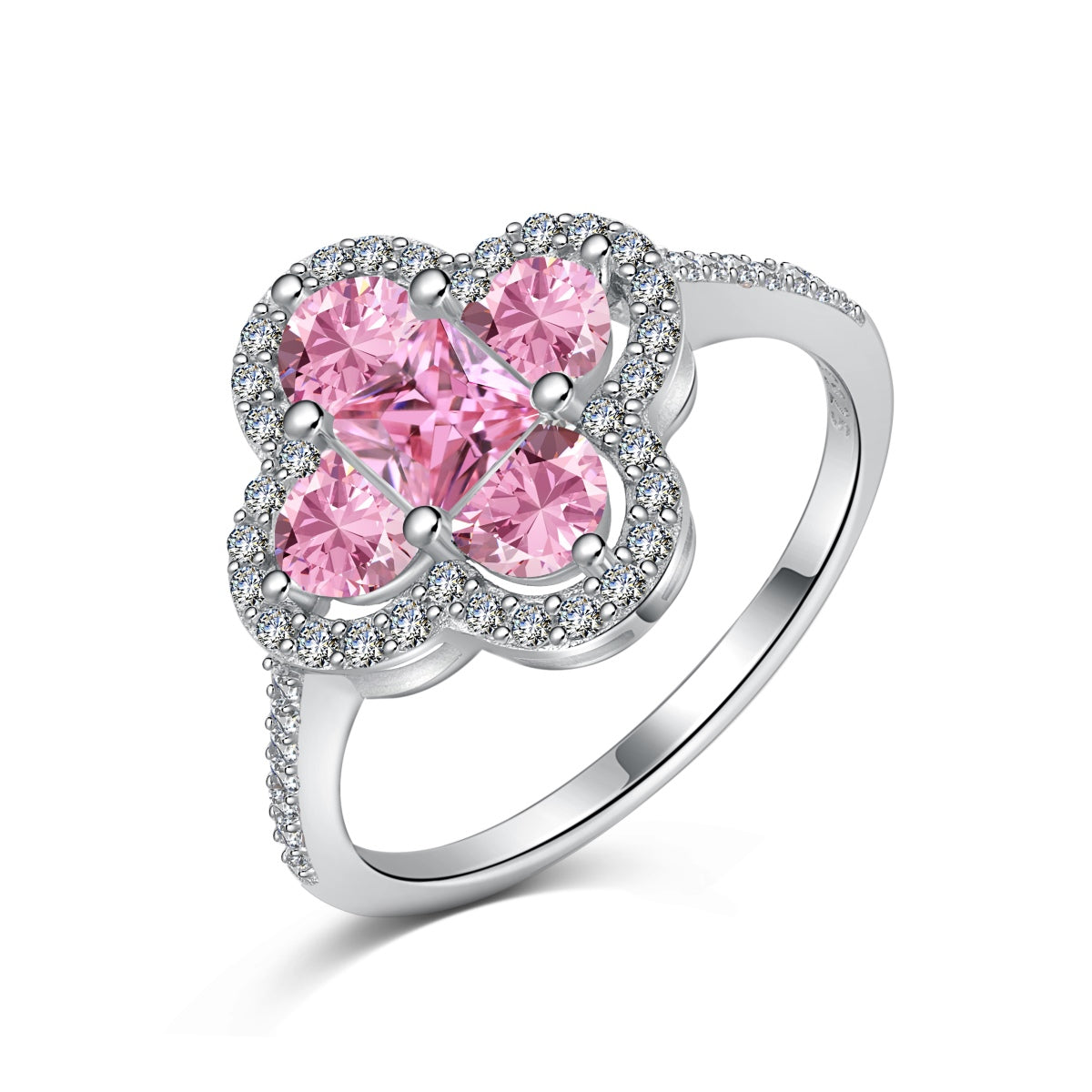 [Everoly JW]Luxurious Eternity Flower Shape Banquet Ring