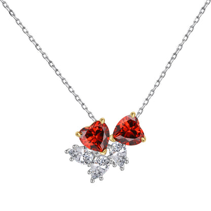 [Everoly JW]Dainty Red Heart Necklace