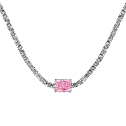 [Everoly JW]2.0 carat Ornate Emerald Cut Necklace