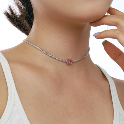 [Everoly JW]2.0 carat Ornate Emerald Cut Necklace