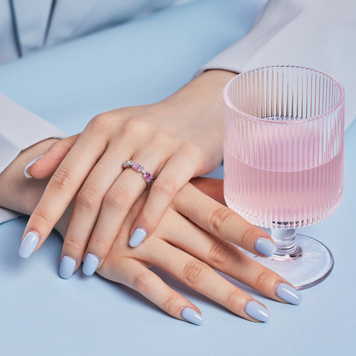 [Everoly JW]Unique Colorful Emerald Cut Party Ring