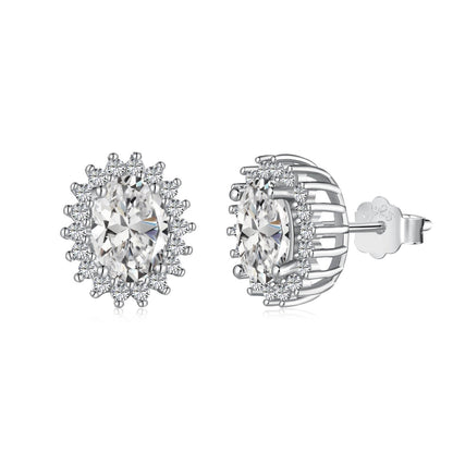 [Everoly JW]Delicate Radiant Oval Cut Daily Earrings