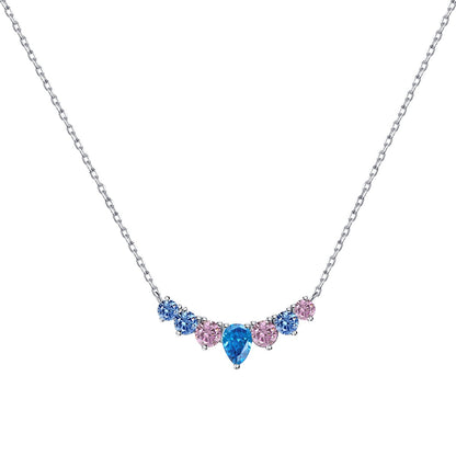 [Everoly JW]Dainty Colorful Heart Necklace