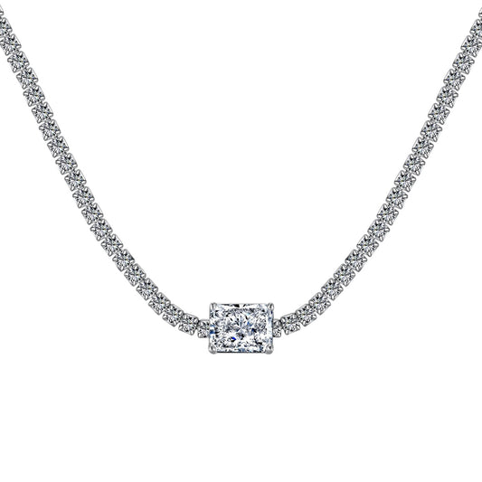 [Everoly JW]2.0 carat Ornate Emerald Cut Necklace