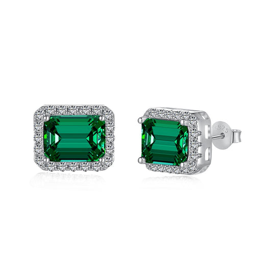 [Everoly JW]Luxurious Dainty Emerald Cut Banquet Earrings