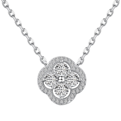 [Everoly JW]Exquisite Necklace With Four-Leaf Clover Flower Design