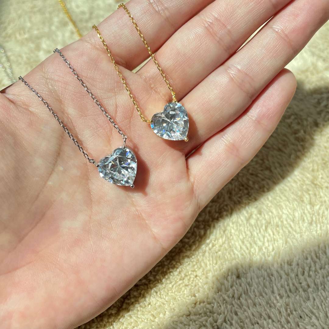 [Everoly JW]6.0 carat Radiant Heart Shape Necklace
