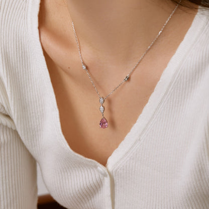 [Everoly JW]Dazzling Pear Cut Necklace