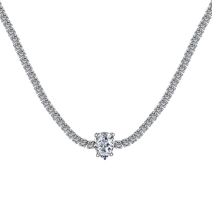 [Everoly JW]1.0 carat Unique Pear Cut Tennis Necklace