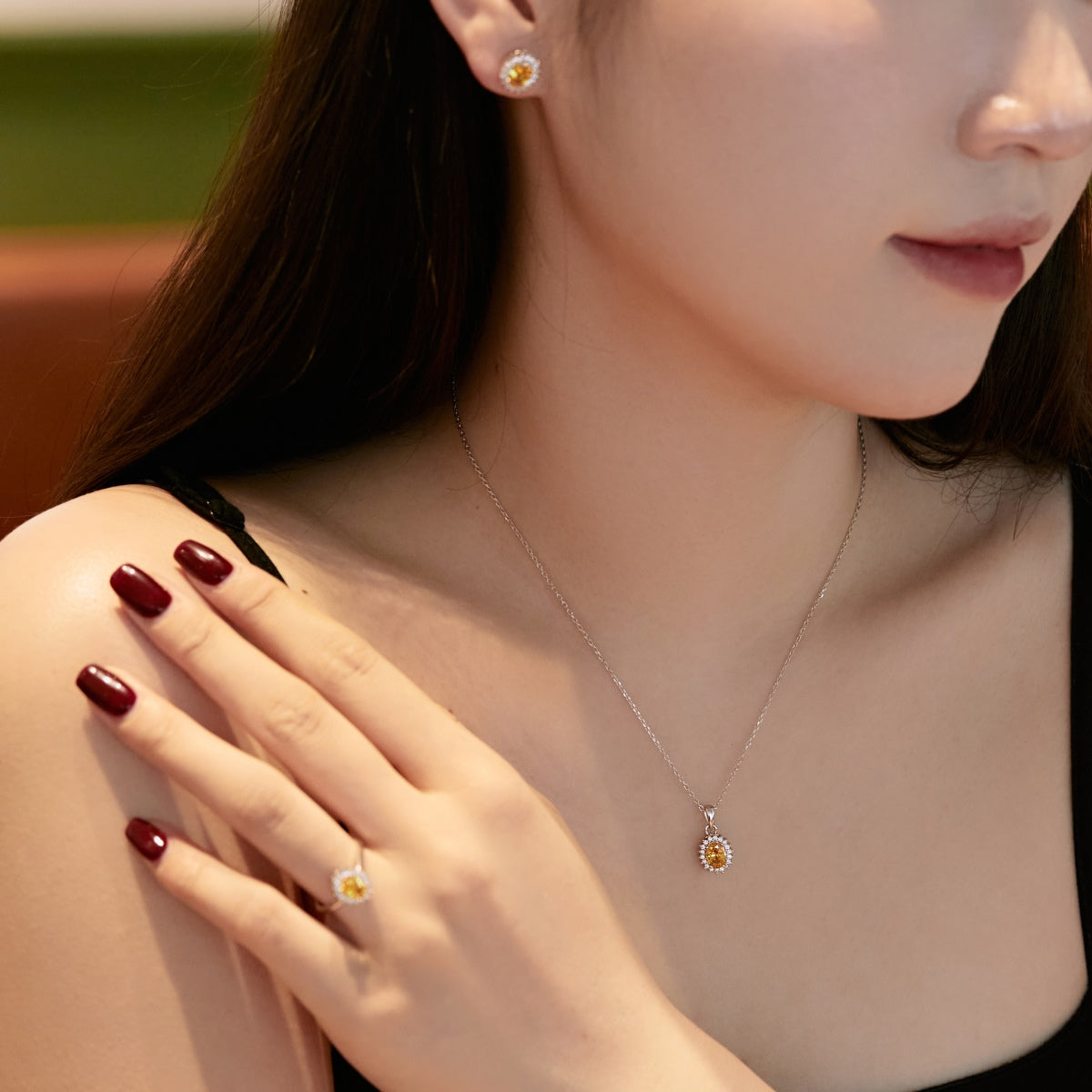 [Everoly JW]Delicate Radiant Oval Cut Daily Earrings