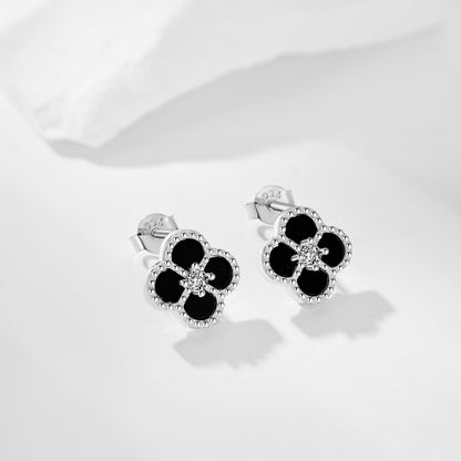 [Everoly JW]Four-Leaf Clover Flower Shape Exquisite Earrings