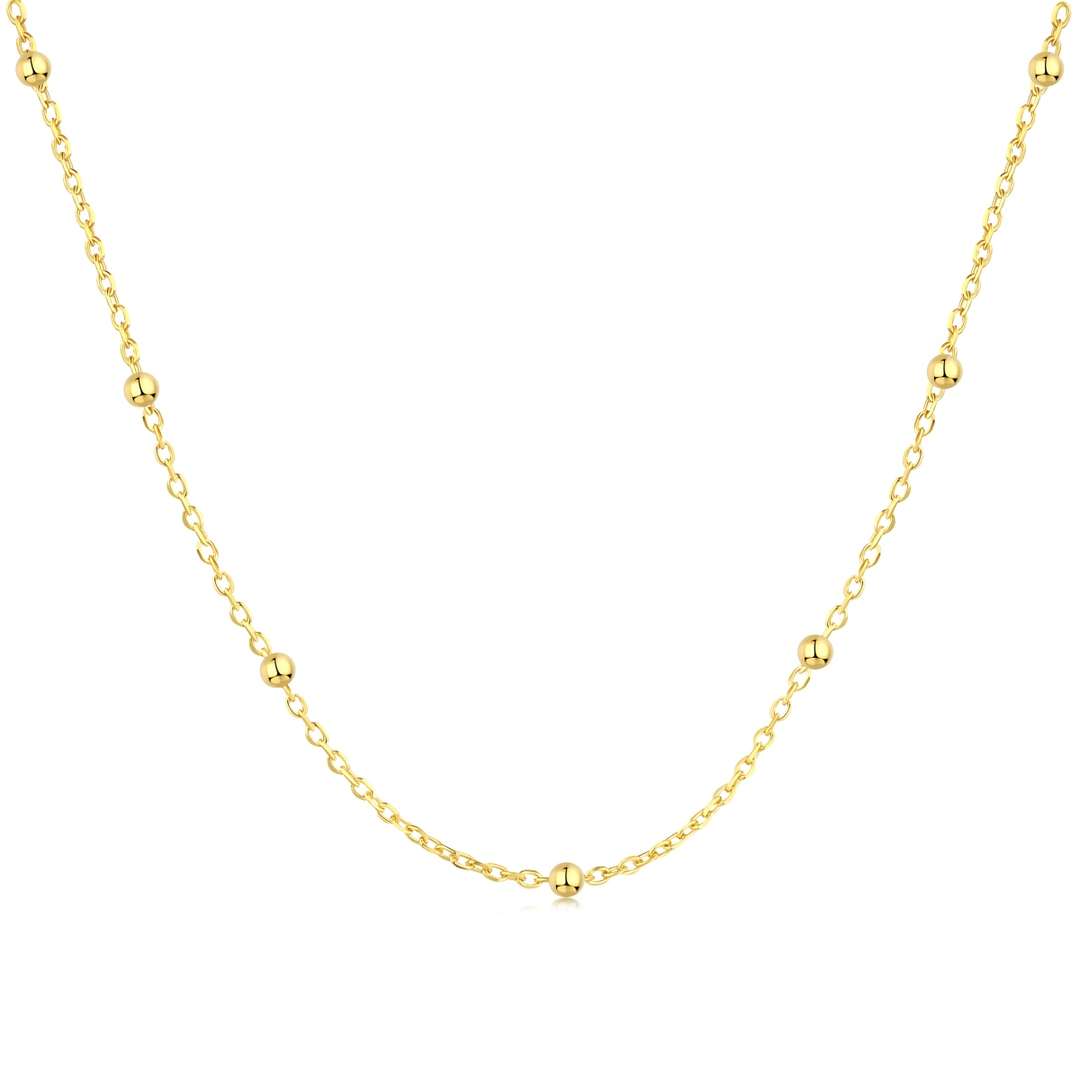 [Everoly JW]Small Bead Clavicle Chain Simple Necklace