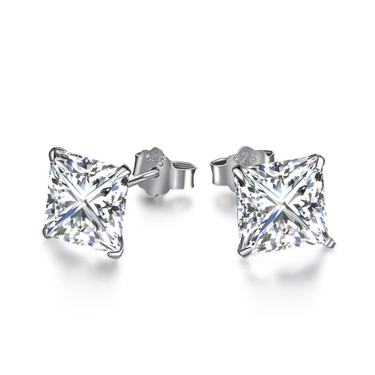 [Everoly JW]Ornate Square Shape Earrings