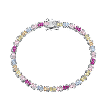 [Everoly JW]Delicate Colorful Emerald Cut Party Bracelet