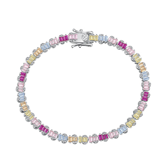 [Everoly JW]Delicate Colorful Emerald Cut Party Bracelet