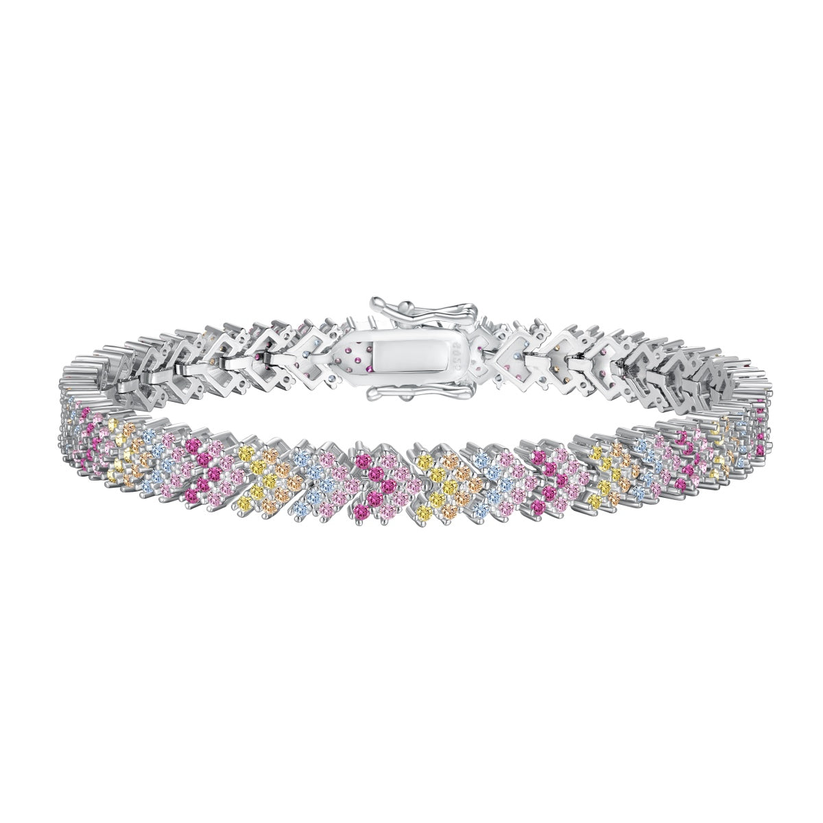 [Everoly JW]Ornate Sparkling Round Cut Party Bracelet
