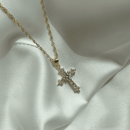 [Everoly JW]Delicate Cross Shape Necklace