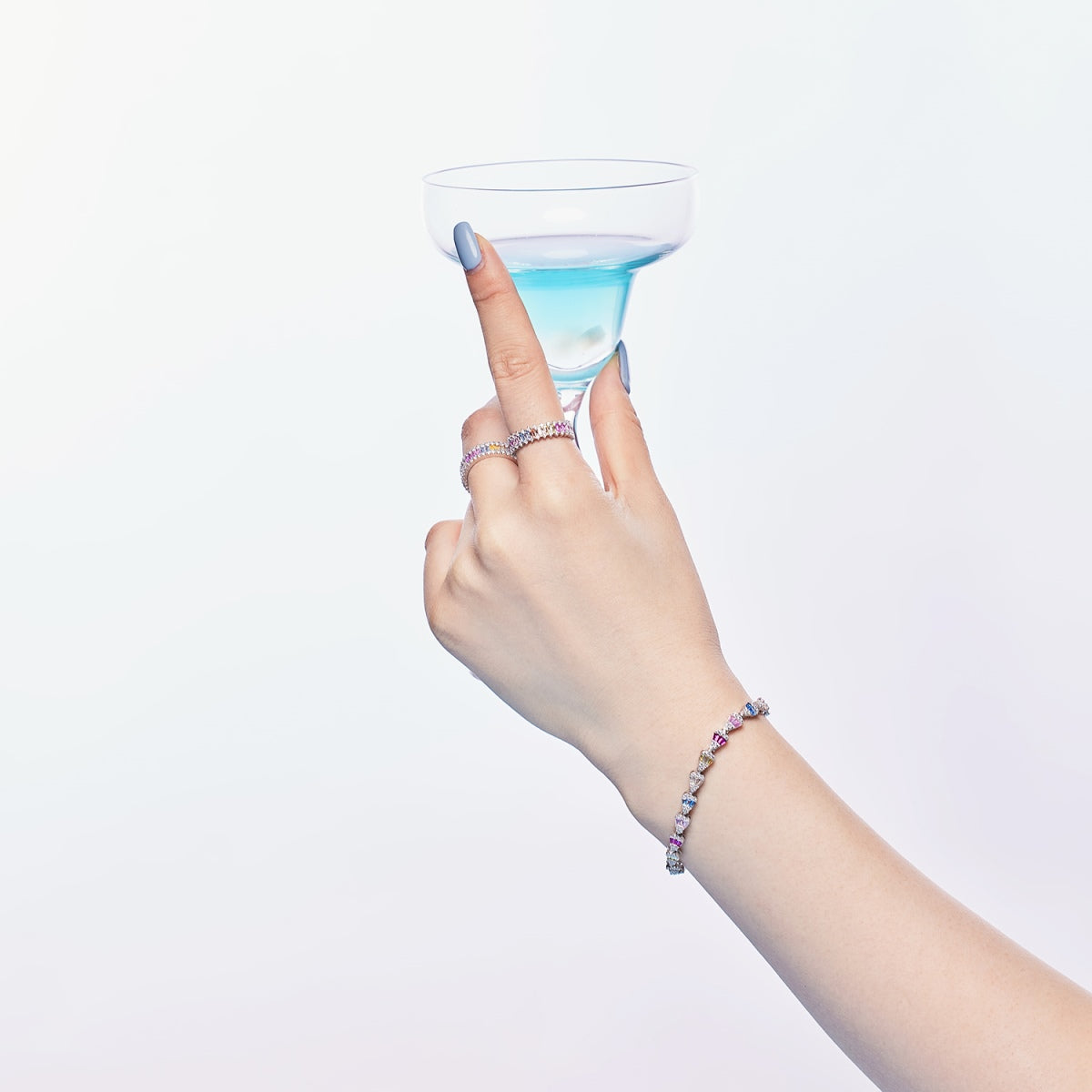 [Everoly JW]Radiant Water Drop Shape Daily Bracelet