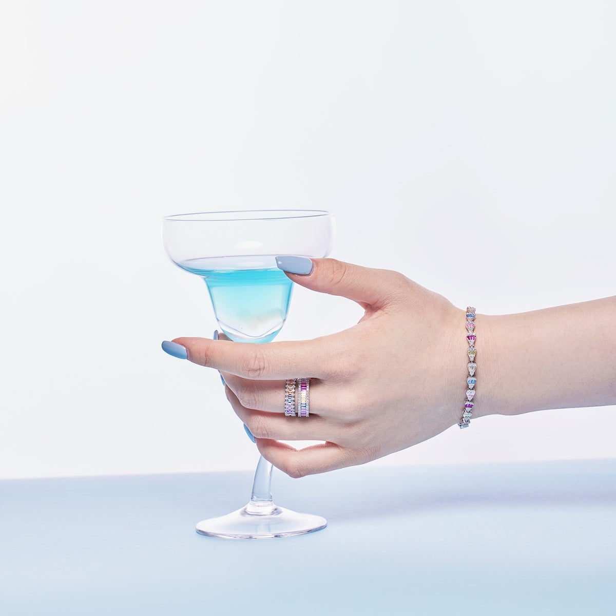 [Everoly JW]Radiant Water Drop Shape Daily Bracelet