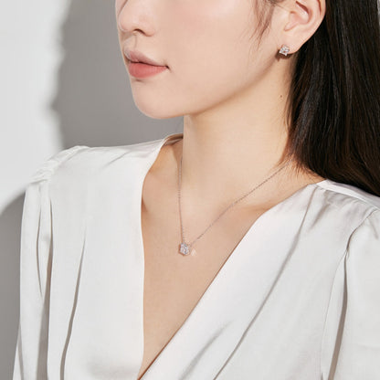 [Everoly JW]1.0 Carat Radiant Princess Cut Wedding Earrings