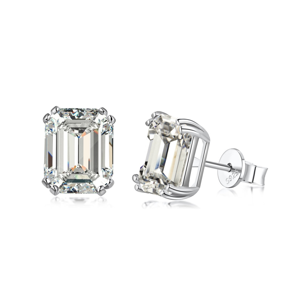 [Everoly JW]Dazzling Square Shape Earrings