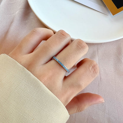 [Everoly JW]Delicate Sparkling Round Cut Daily Ring