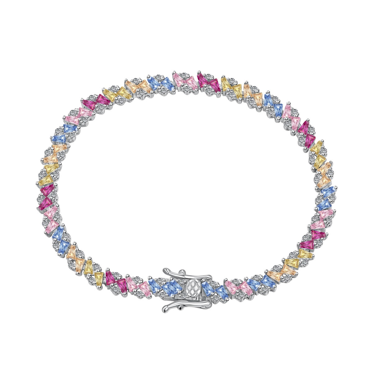 [Everoly JW]Ornate Sparkling Multi Cut Party Bracelet