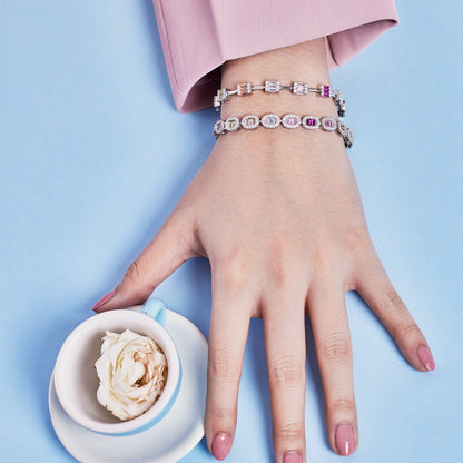 [Everoly JW]Dainty Charming Emerald Cut Daily Bracelet