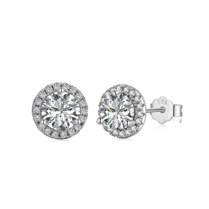 [Everoly JW]Classic Princess Round Shape Earrings