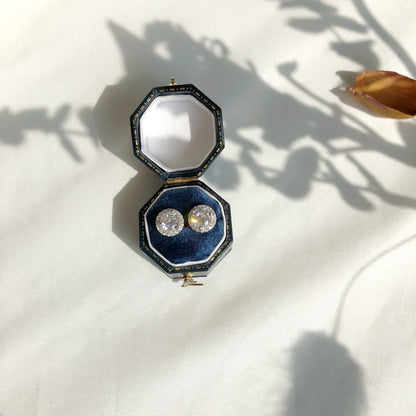 [Everoly JW]Classic Princess Round Shape Earrings