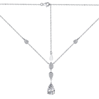 [Everoly JW]Dazzling Pear Cut Necklace