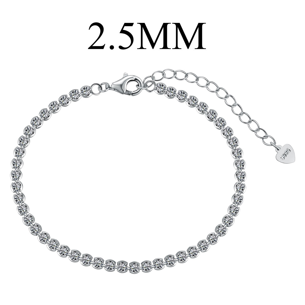 [Everoly JW]Dazzling Sparkling Round Cut Daily Bracelet