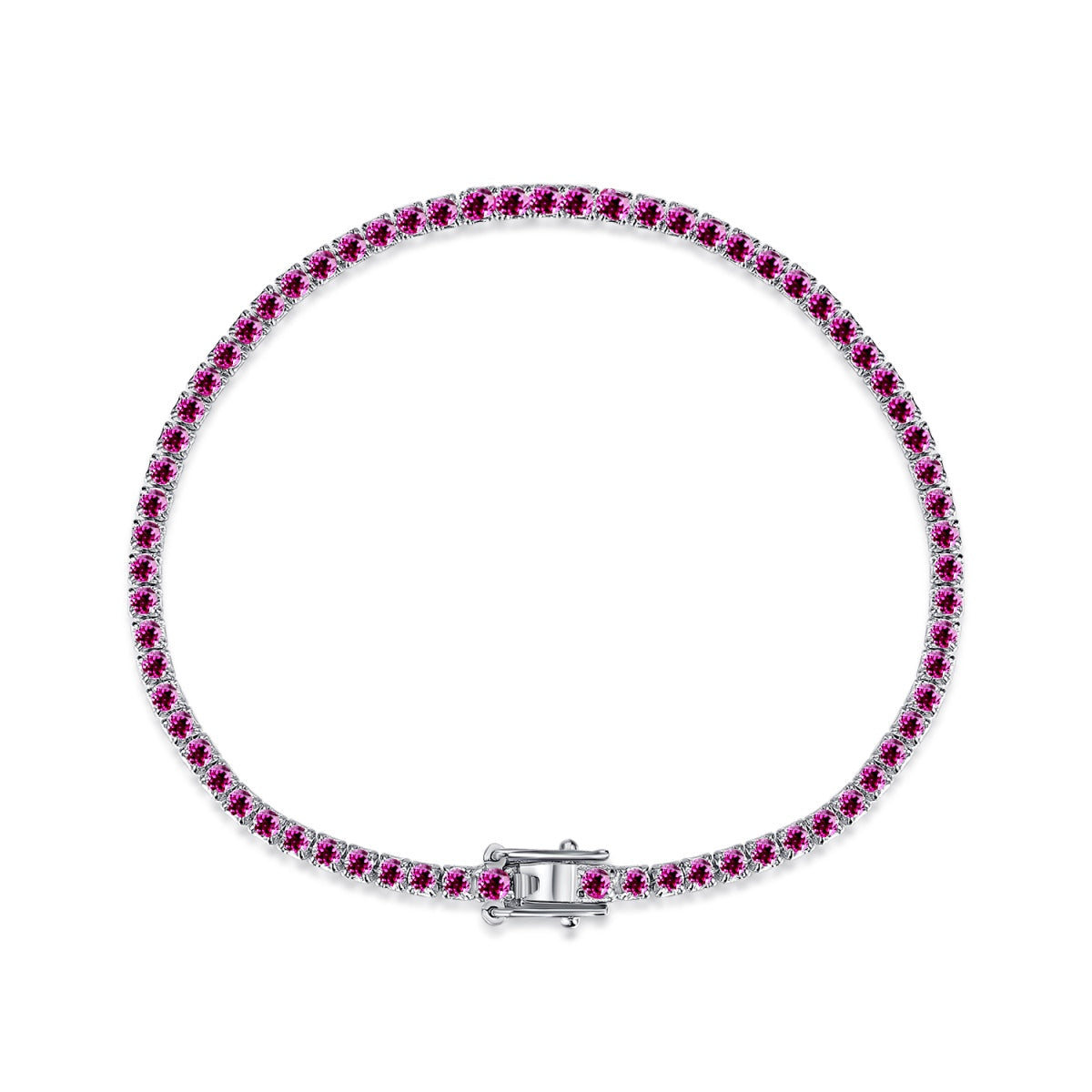 [Everoly JW]Dazzling Colorful Round Cut Daily Bracelet