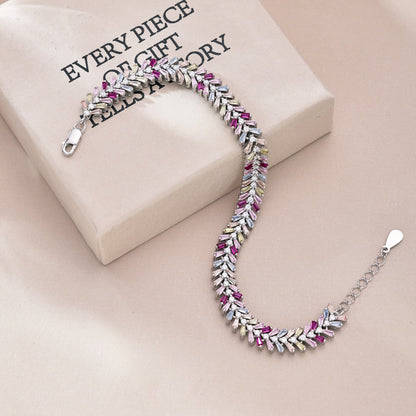 [Everoly JW]Dainty Radiant Emerald Cut Daily Bracelet