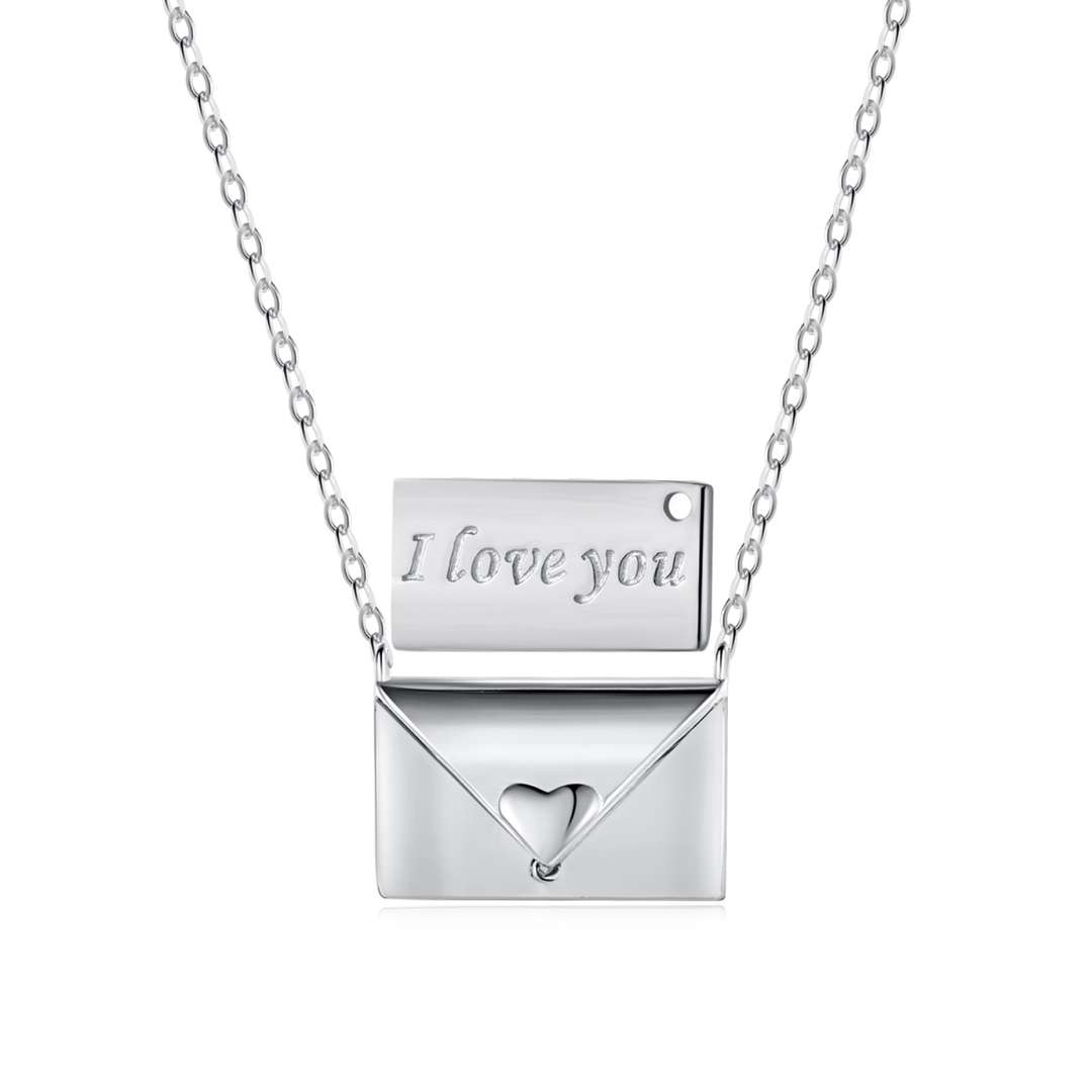 [Everoly JW]Envelope Heart Shape Mother's Day Necklace