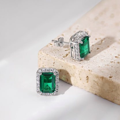 [Everoly JW]Luxurious Dainty Emerald Cut Banquet Earrings