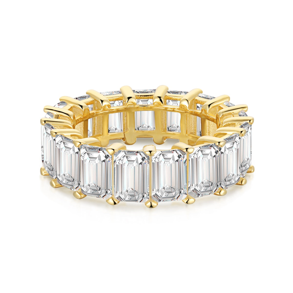 [Everoly JW]0.75 Carat Elegant Emerald Cut Tennis Ring