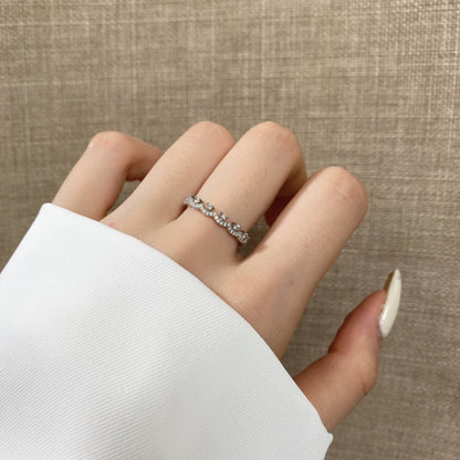[Everoly JW]Elegant Resplendent Round Shape Party Ring