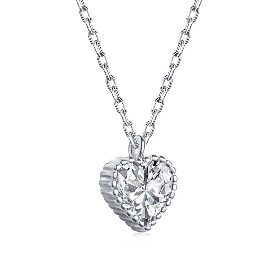 [Everoly JW]Ornate Heart Shape Necklace