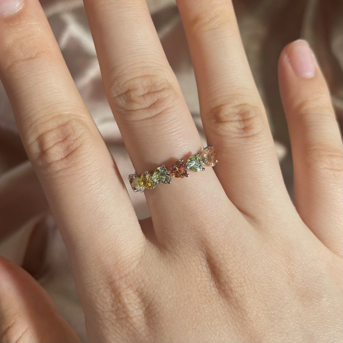 [Everoly JW]0.25 Carat Radiant Romance Heart Cut Lover Ring