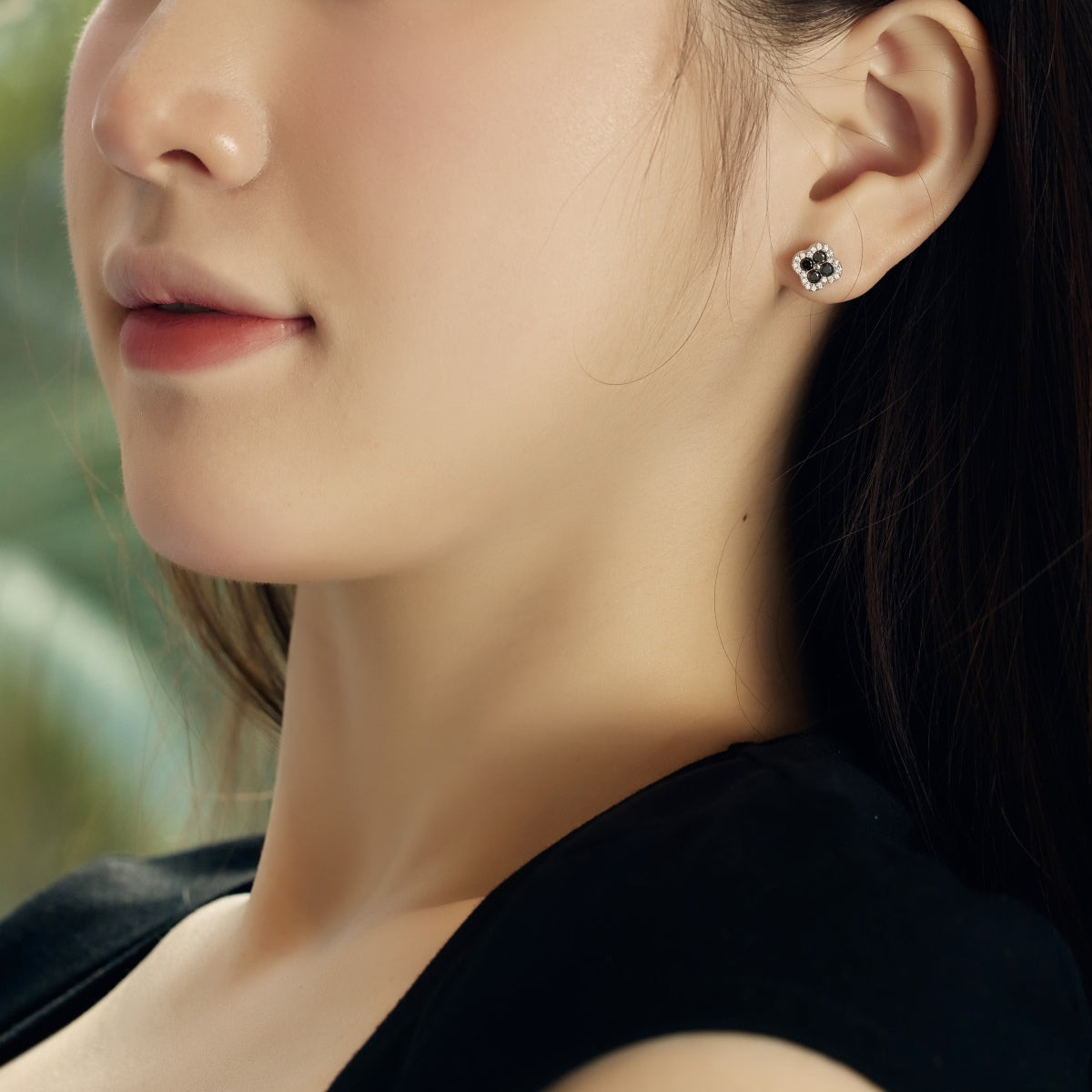 [Everoly JW]Four-Leaf Clover Flower Shaped Earrings