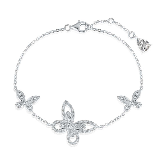 [Everoly JW]Delicate Butterfly Pendant Bracelet