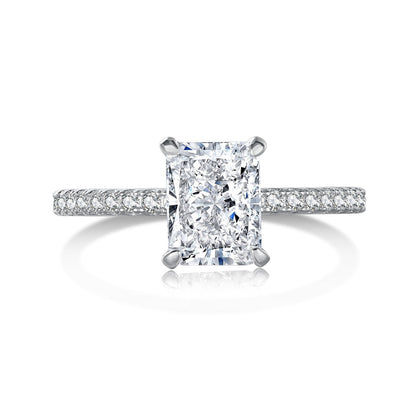 [Everoly JW]2.0 Carat Dazzling Sparkling Radiant Cut Party Ring