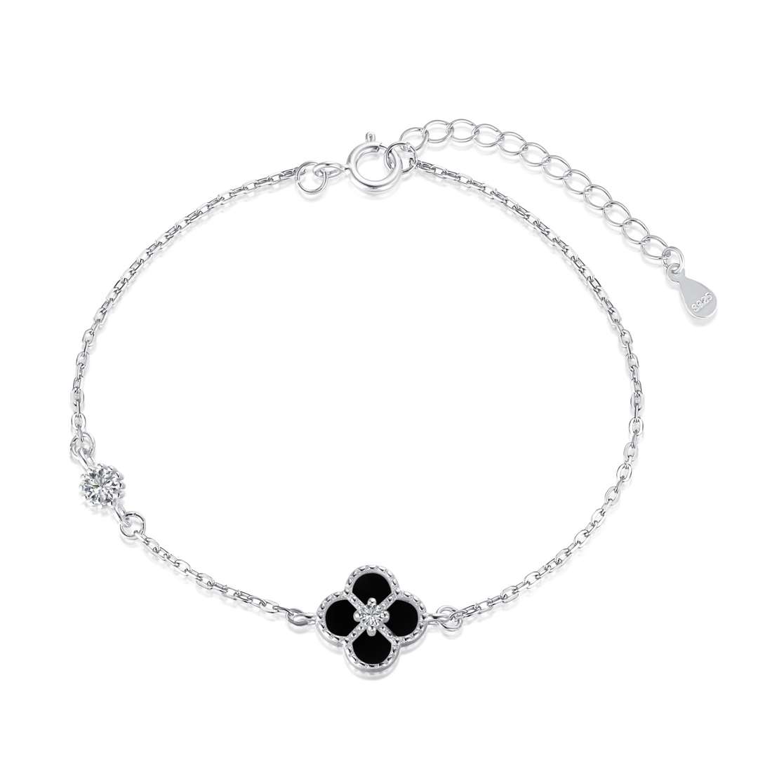 [Everoly JW]Delicate Four Leaf Clover Bracelet