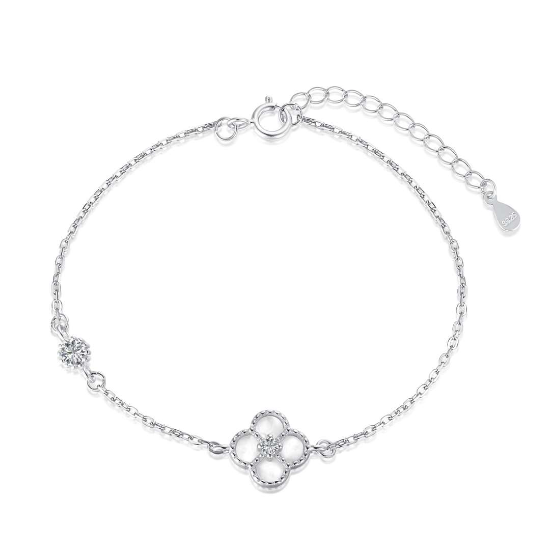 [Everoly JW]Delicate Four Leaf Clover Bracelet