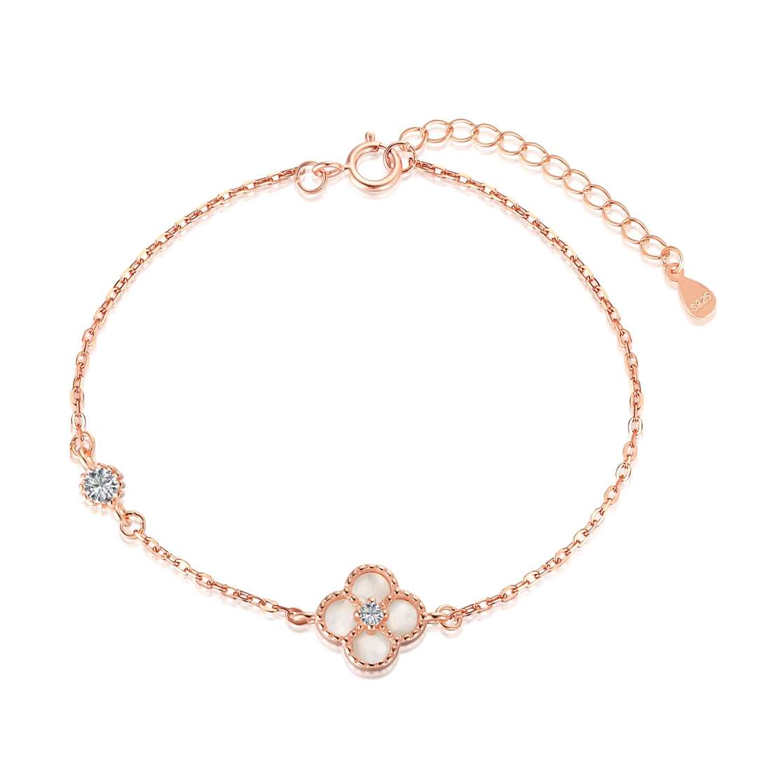 [Everoly JW]Delicate Four Leaf Clover Bracelet