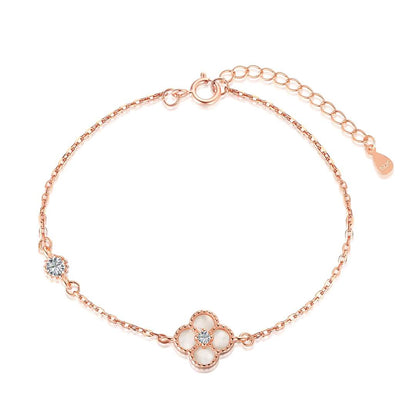 [Everoly JW]Delicate Four Leaf Clover Bracelet